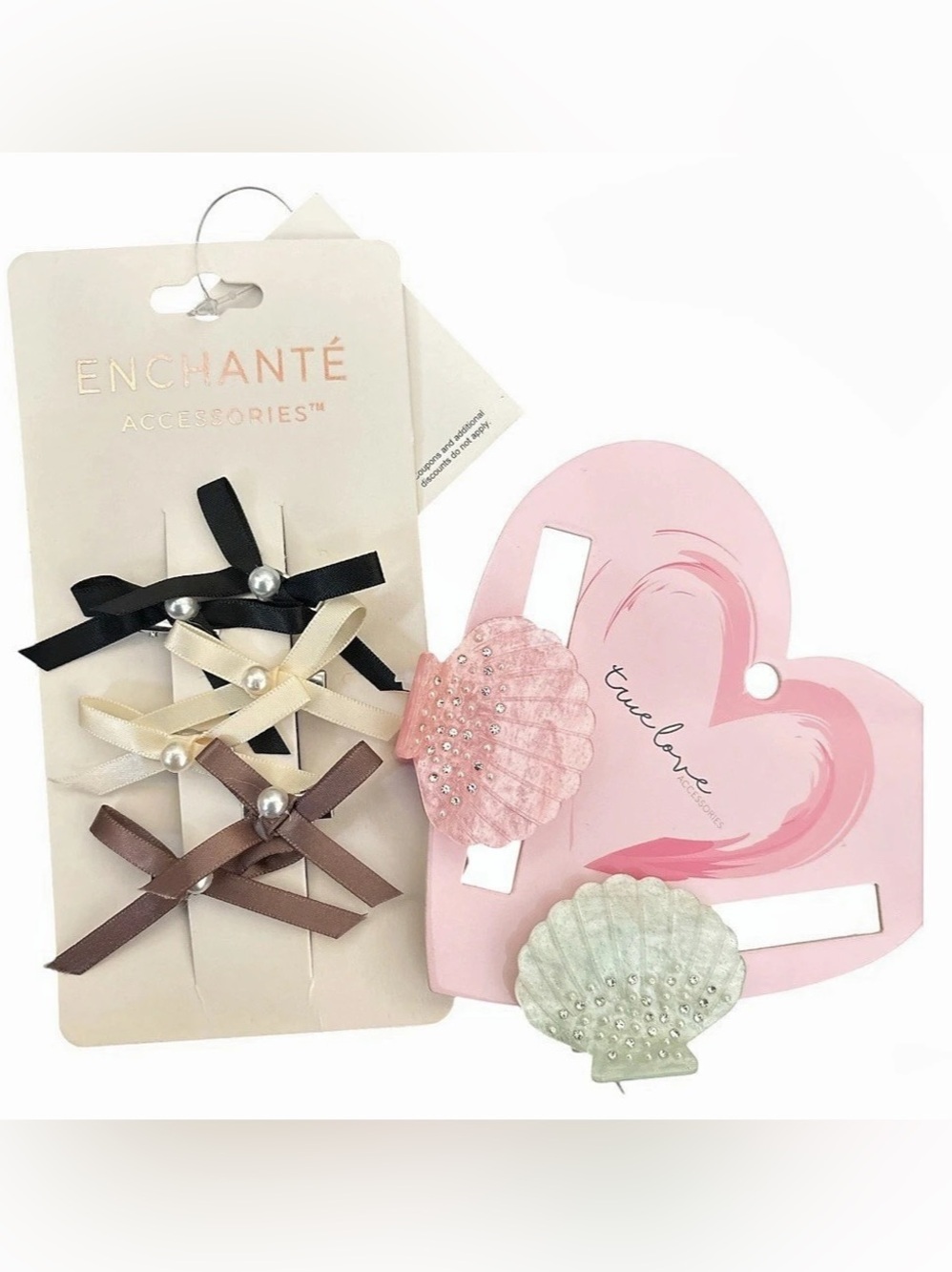 Hair Ribbons & Shell Hair Clips